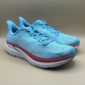 Hoka One One Clifton 8 Aqua Green Running Shoes - Women's Size 10.5 USED